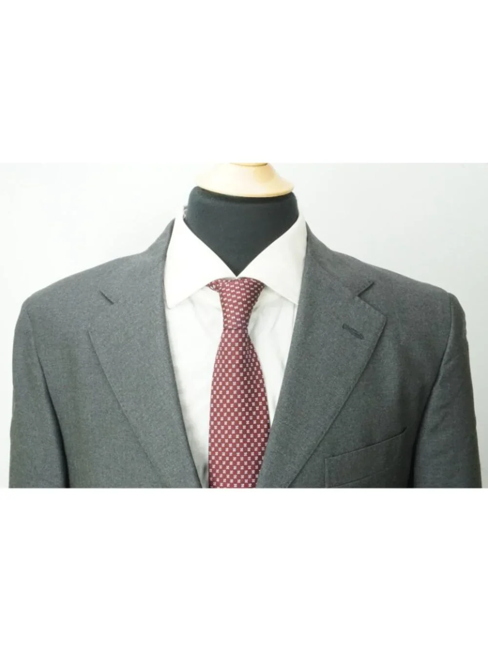 Flannel Bay Gray Edward Barkley 100s Wool 2Pc Suit Jacket Pants Sz 40 Brand Newc
